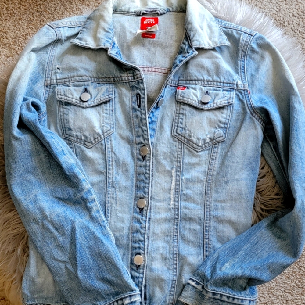 Miss Sixty distressed jean jacket